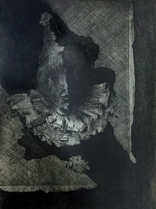 Untitled (Clown), Etching