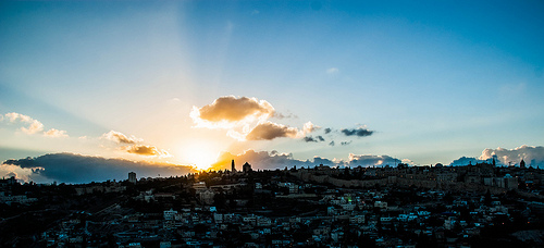 sunrise jerusalem photo
