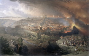 Destruction of Jerusalem by Ercole de' Roberti