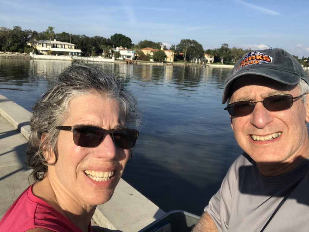 Merrill and Andy enjoying the Florida sunshine.